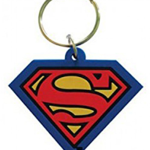 SUPERMAN - (SHIELD ) RUBBER KEYCHAIN / Супермен - брелок " Лого "