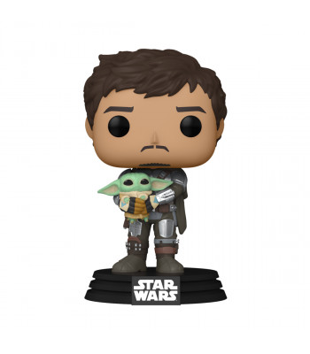 Фигурка Funko POP! Bobble Star Wars Mandalorian Mandalorian with Grogu