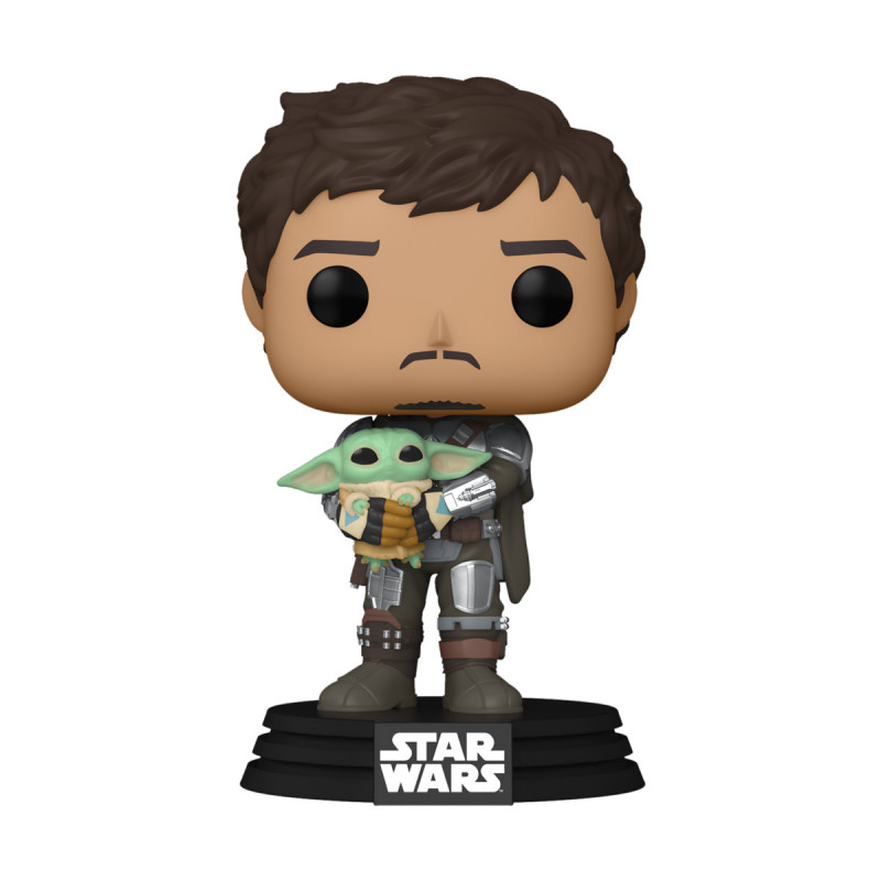 Фигурка Funko POP! Bobble Star Wars Mandalorian Mandalorian with Grogu