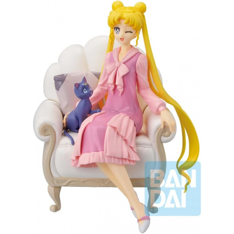 Фигурка Sailor Moon Cosmos Ichibansho Usagi & Luna (Antique Style)