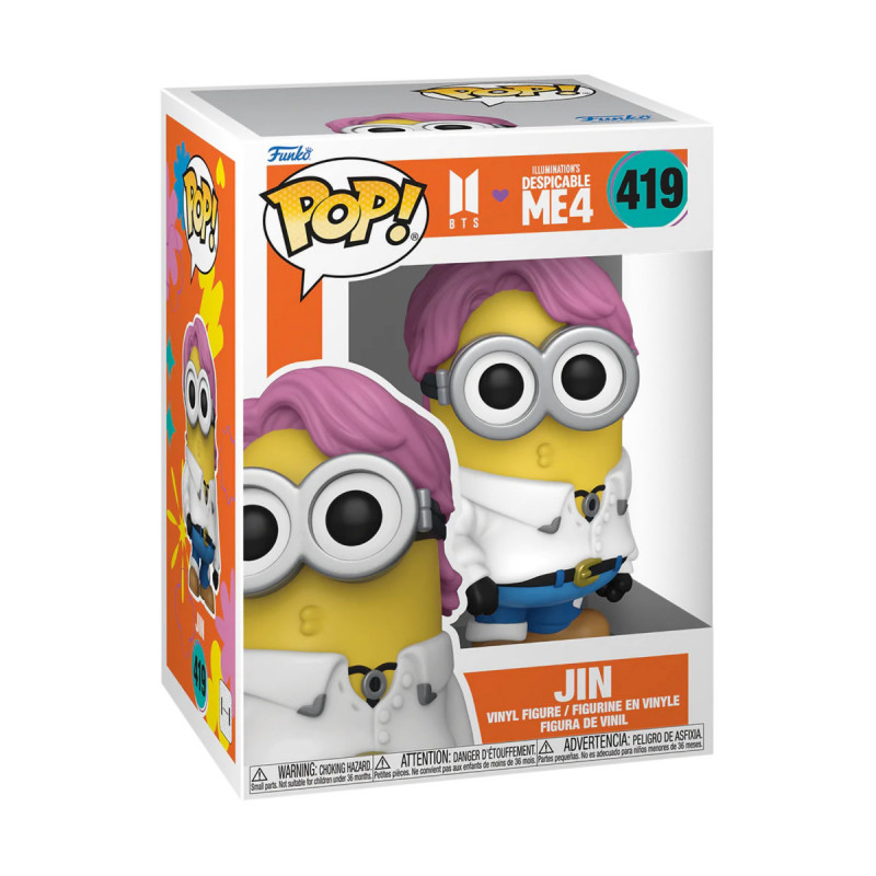 Фигурка Funko POP! Rocks BTS X Despicable Me 4 Jin