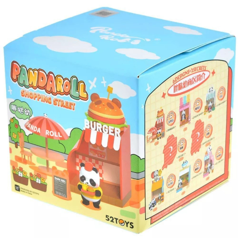 Фигурка Panda Roll Панда на торговой улице 1 шт. в сюрприз боксе