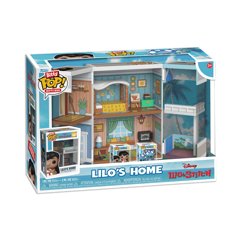 Набор Funko Bitty POP! Bitty Box Disney Lilo & Stitch Lilo's Home +2 Bitty POP! Lilo w/Scrump, Superhero Stitch