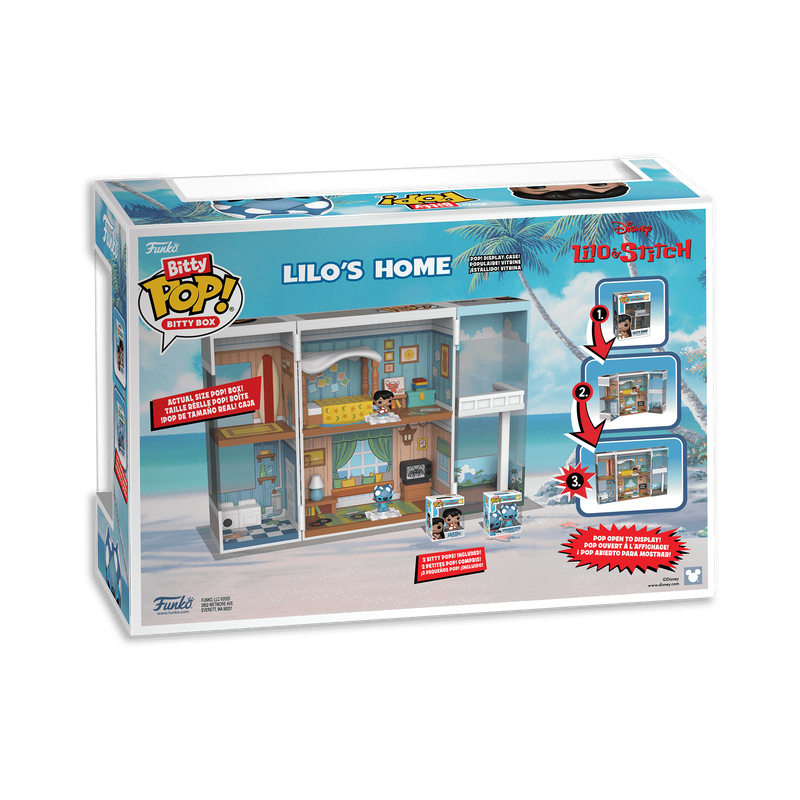 Набор Funko Bitty POP! Bitty Box Disney Lilo & Stitch Lilo's Home +2 Bitty POP! Lilo w/Scrump, Superhero Stitch