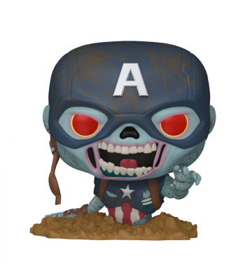 Фигурка Funko POP! Bobble Marvel Zombies Zombie Captain America