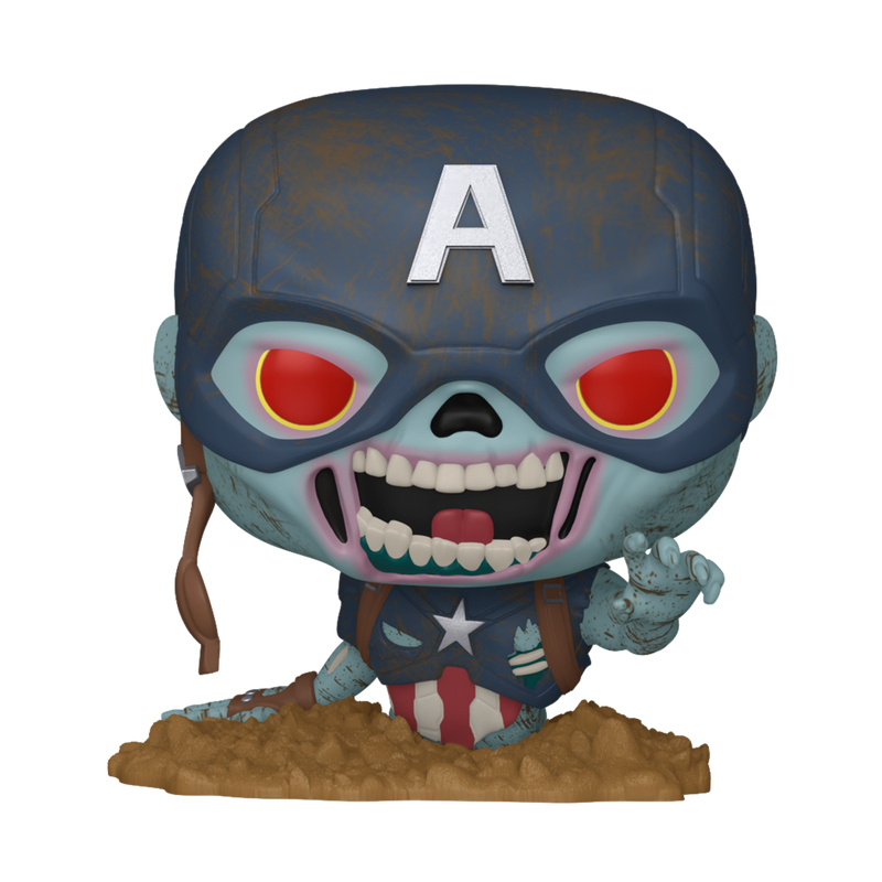 Фигурка Funko POP! Bobble Marvel Zombies Zombie Captain America