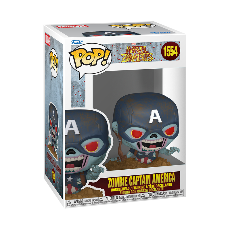 Фигурка Funko POP! Bobble Marvel Zombies Zombie Captain America
