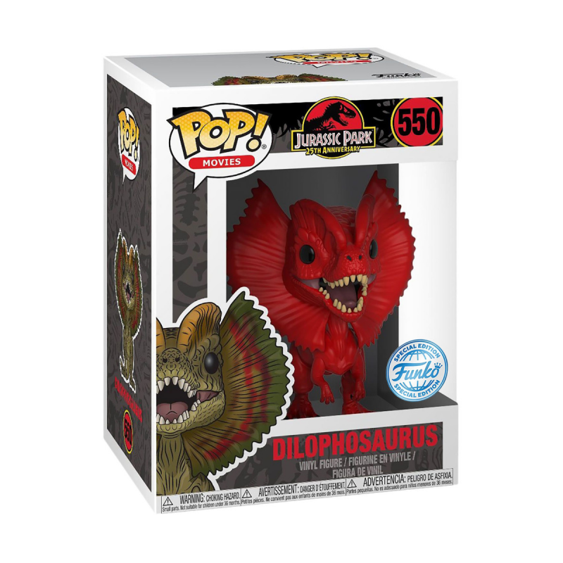 Фигурка Funko POP! Movies Jurassic Park 25th Dilophosaurus (Red) (Exc)