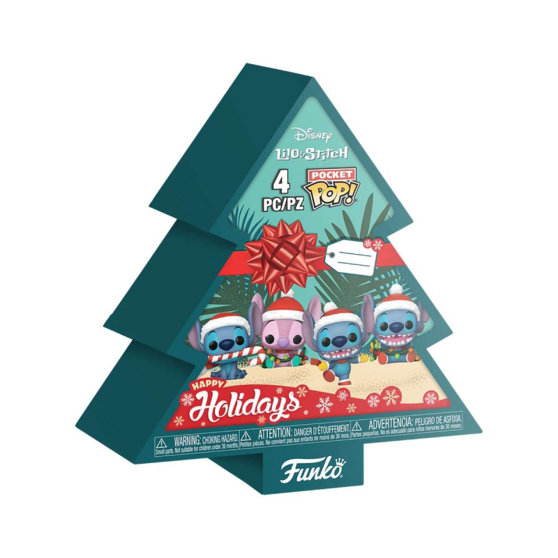 Набор подарочный Funko Pocket POP! Holiday Tree Disney Lilo & Stitch Stitch 4PK